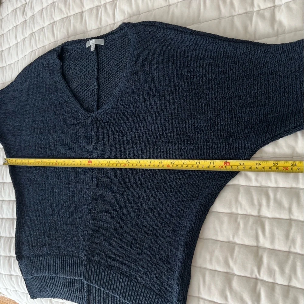 Uniqlo Summer Cotton Navy Sweater sz.S - Picture 7 of 8